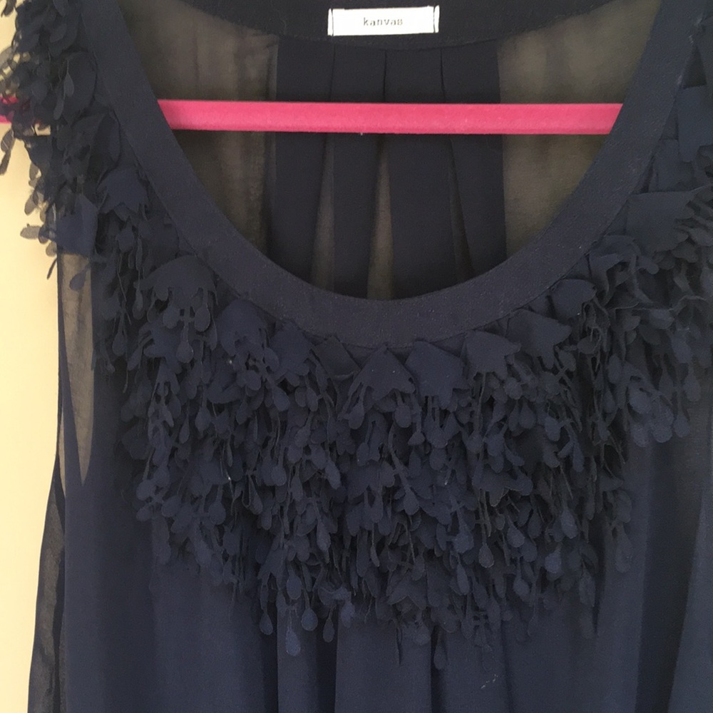 Kanvas Navy Blue Mini Dress Size S - Picture 2 of 9